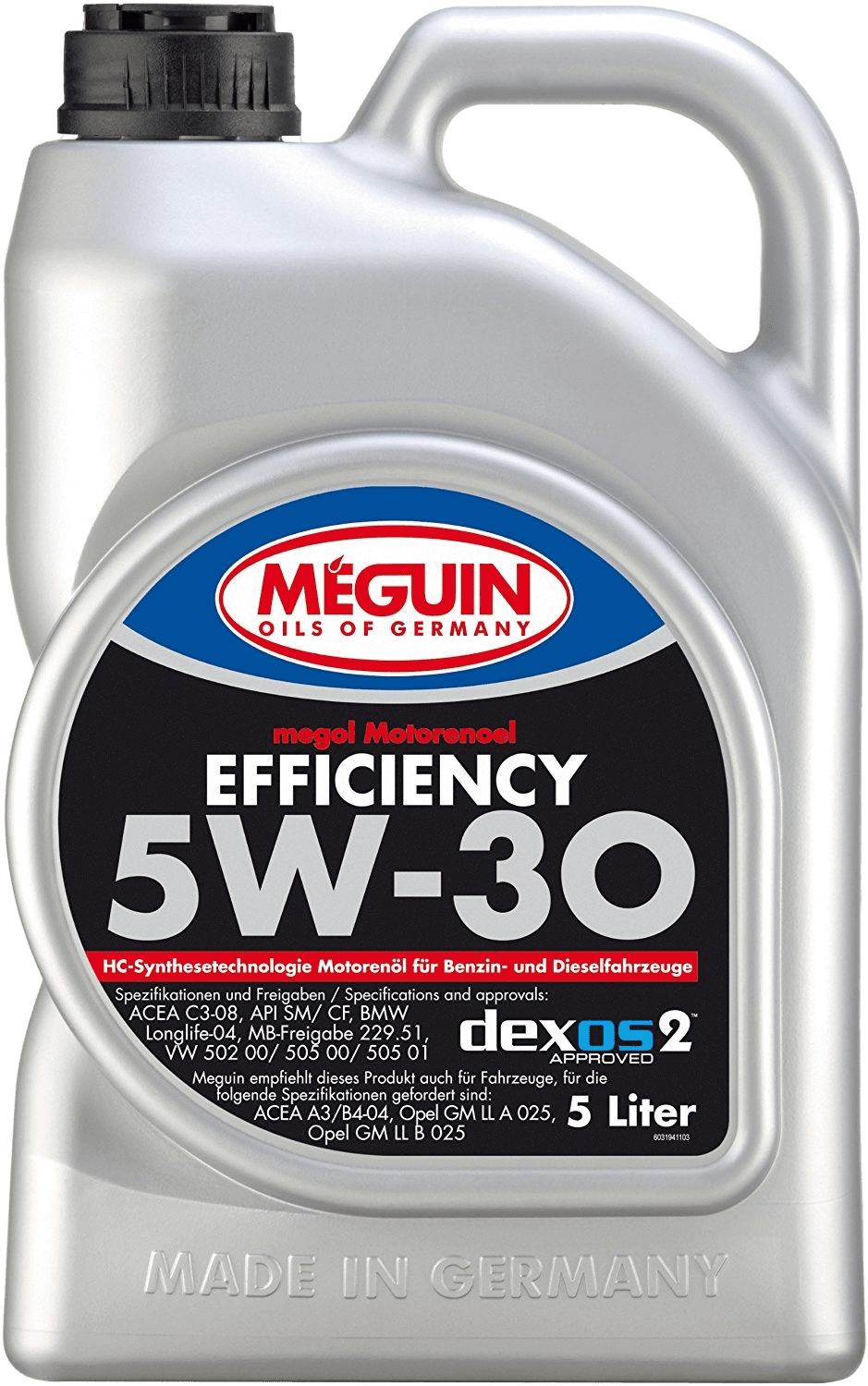 Моторное масло MEGUIN Megol Efficiency 5W-30, 5л (MEGUIN: 3194)